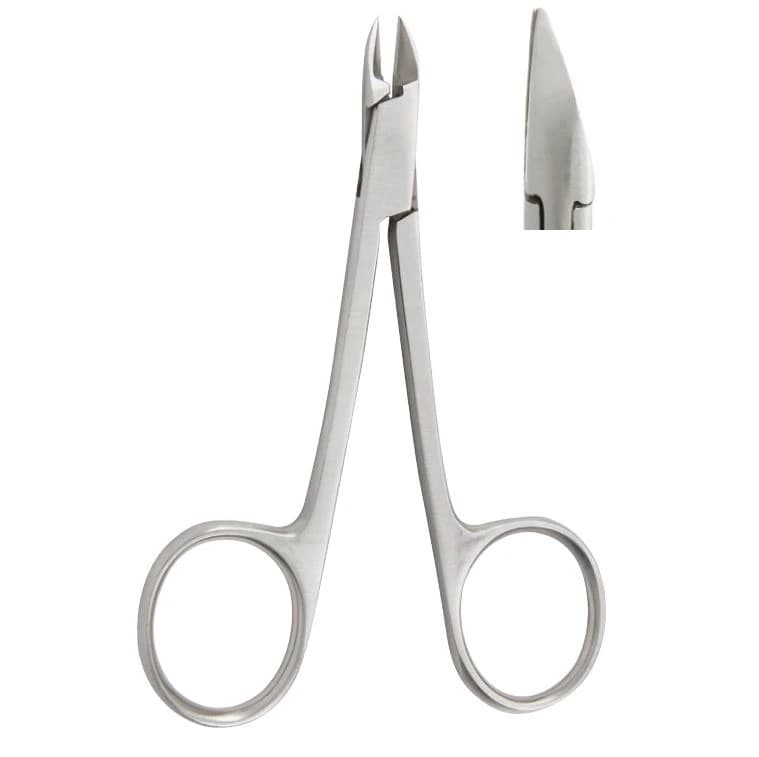 Miltex Vantage Tissue Nipper, 4" (102 mm) Straight, Stainless Steel - Tissue Nipper Straight SS - Image 1
