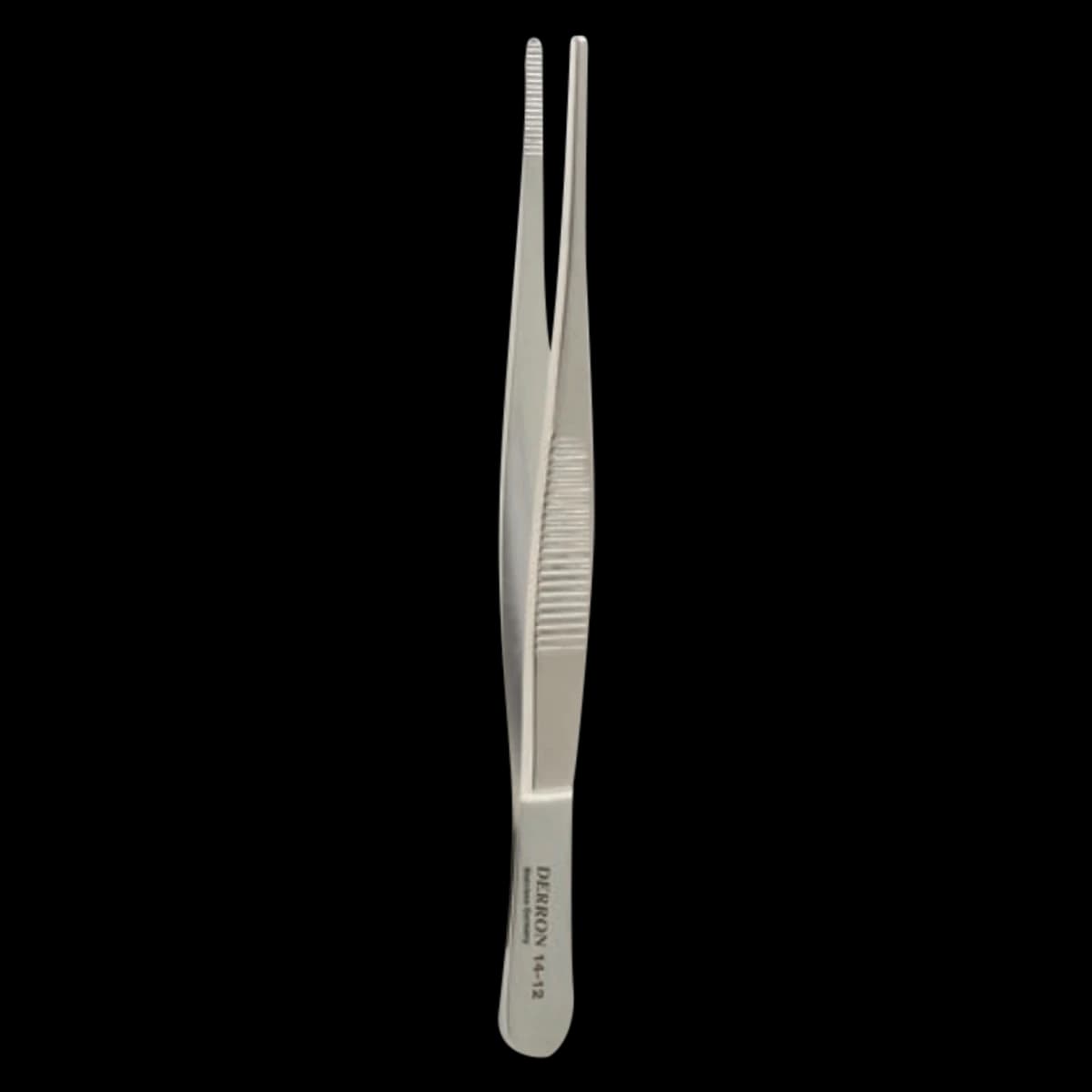 Derron Surgical Instruments Dressing Forceps, Serrated, 5-1/2" Stainless Steel, Each - Forcep Dressing Serrated - Image 1