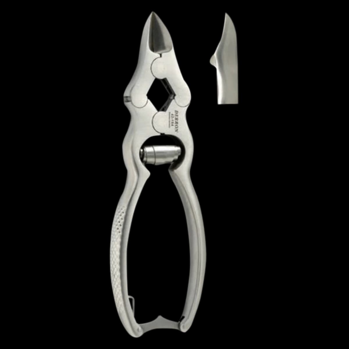 Derron Surgical Instruments Nail Nipper, 6" Curved, Double Action, Stainless Steel - Nipper Nail Curved Dbl Action - Image 1