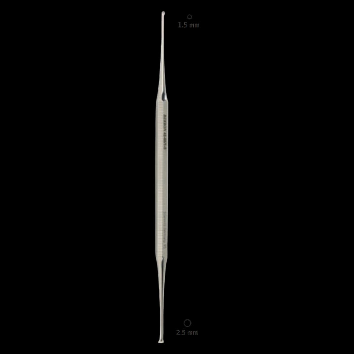 Derron Surgical Instruments Podiatry Excavator Curette, 1.5/2.5mm, 5-3/4" Stainless Steel, Each - Curette Excavator 1.5/2.5mm - Image 1