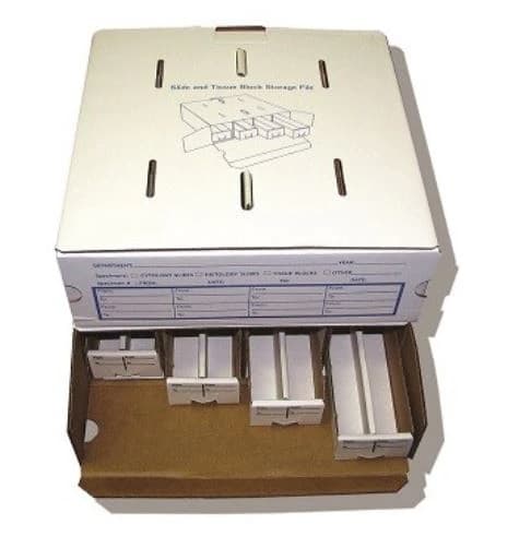 Azer Scientific File Slide Storage Stackable, 4 Drawer, 10/Case - File Slide Storage Stackable - Image 1