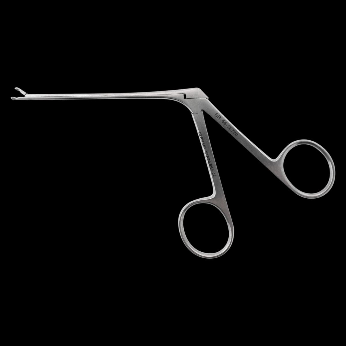 Hartman Alligator Forceps, Ear, Round 2mm Tip, 3-3/8" (85mm) - Forcep Ear Hartman Rnd 2mm - Image 1