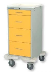 Lakeside Utility Cart with 4 Drawers and Breakaway Lock - Cart 4-Drawer Breakaway Lock - Image 1