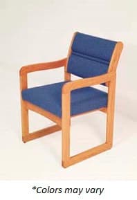Wooden Mallet Dakota Wave Valley Guest Chair, Black - Chair Guest Dakota Wave Valley - Image 1