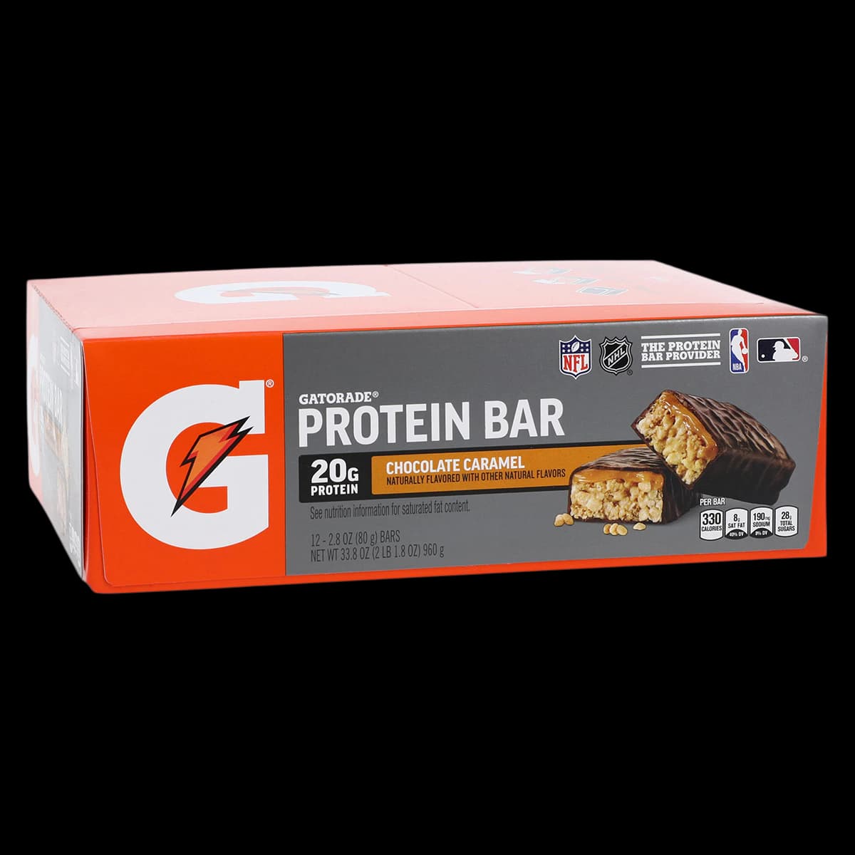 Gatorade Whey Protein Bar, Chocolate Caramel, 12/Case - Gatorade Whey Protein Bar - Image 1