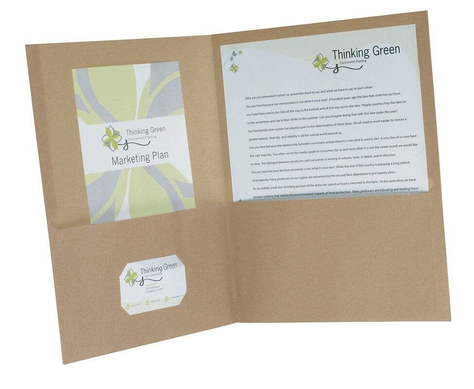 Esselte Pendaflex Twin-Pocket Folders, 8.5" x 11", Natural, 25/Pack - Folders Twin Pocket 8.5x11" - Image 1