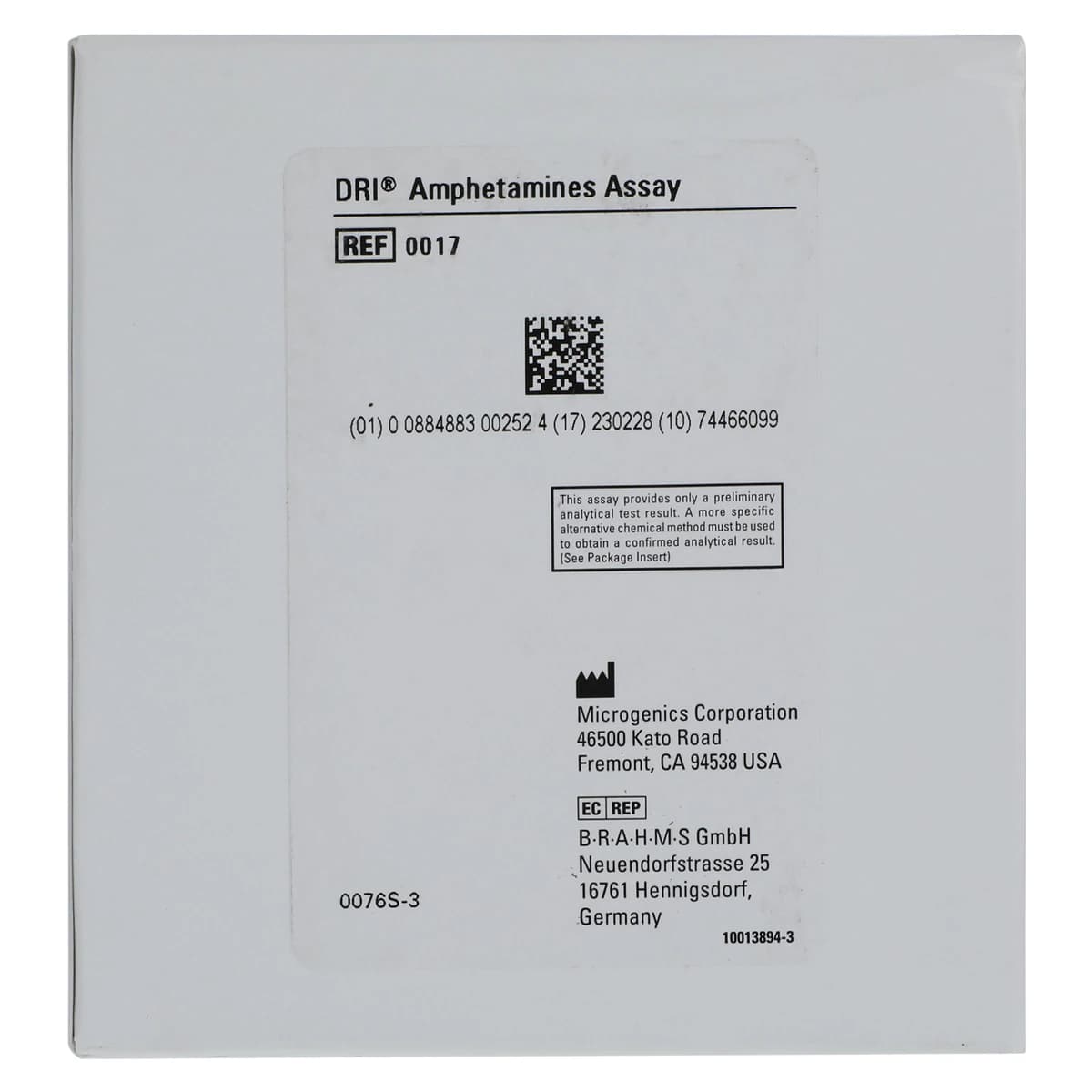Thermo Scientific DRI AMP Amphetamine Reagent Test Kit, 2x100mL, 01KT0J07EA6XZ85G01RZZVC7AS thumbnail 4