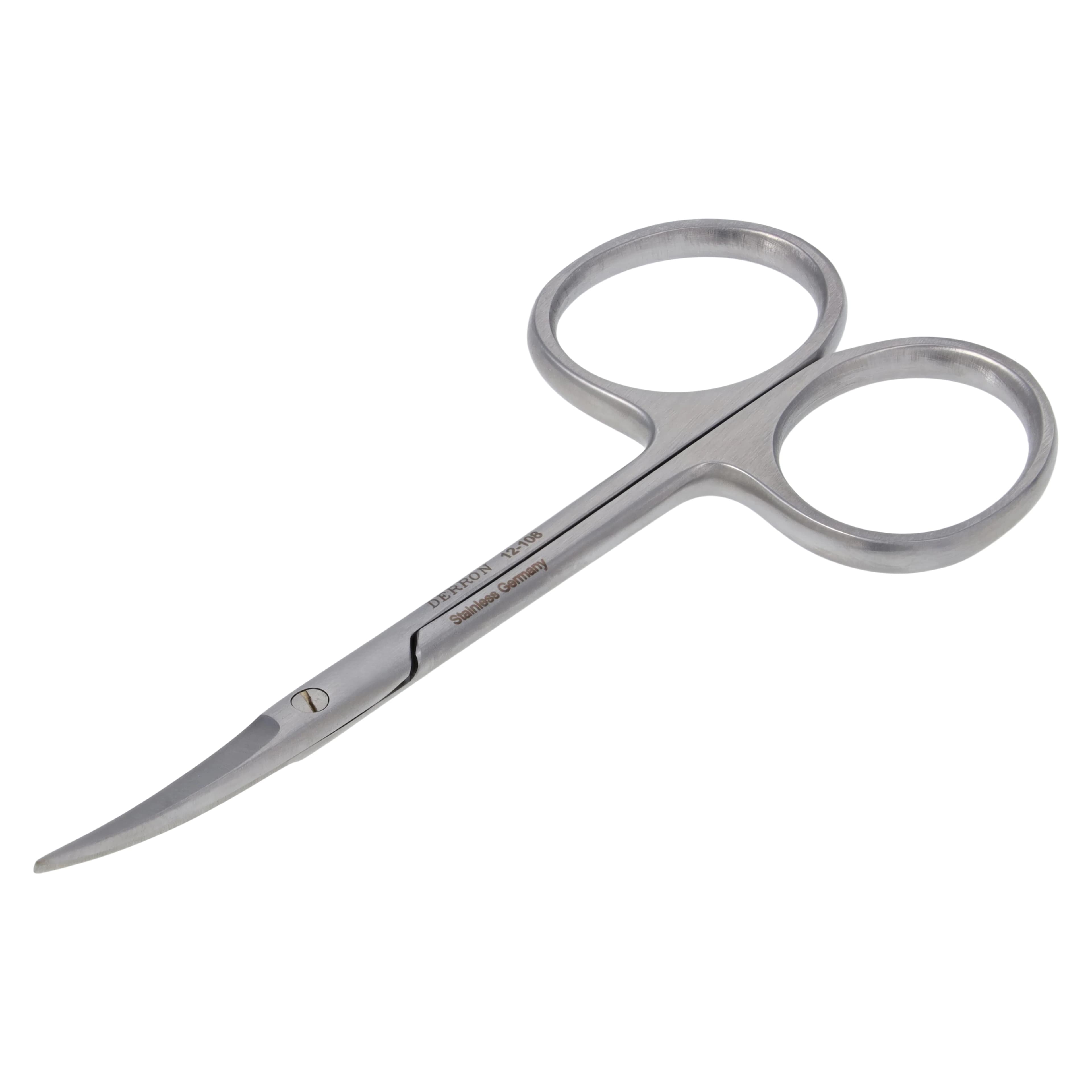 Derron Surgical Instruments Iris Scissors, Curved, 3-1/2" (9 cm), Stainless Steel, Each thumbnail 4