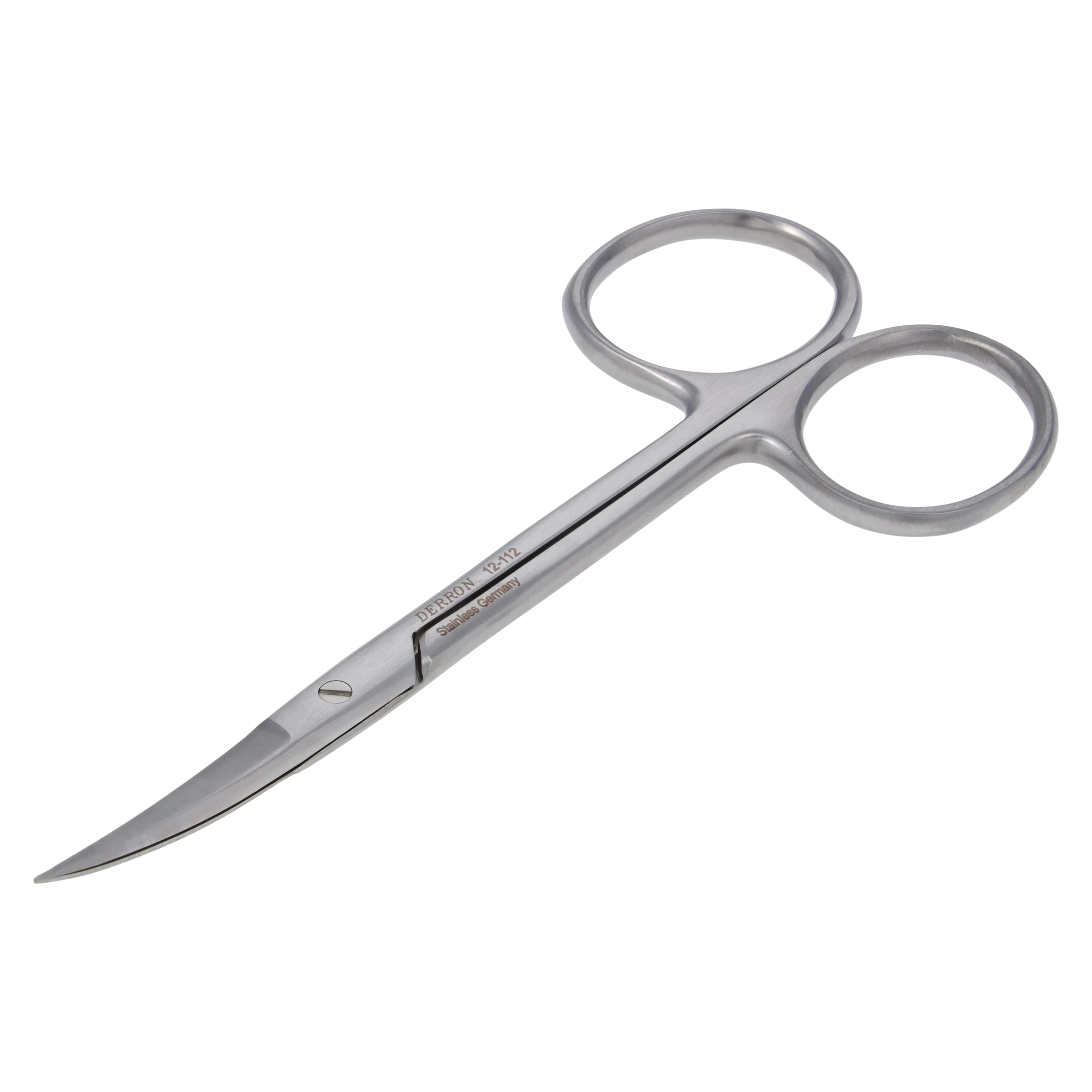 Derron Surgical Instruments Iris Scissors, Curved, 4-1/2" Stainless Steel, Each thumbnail 4