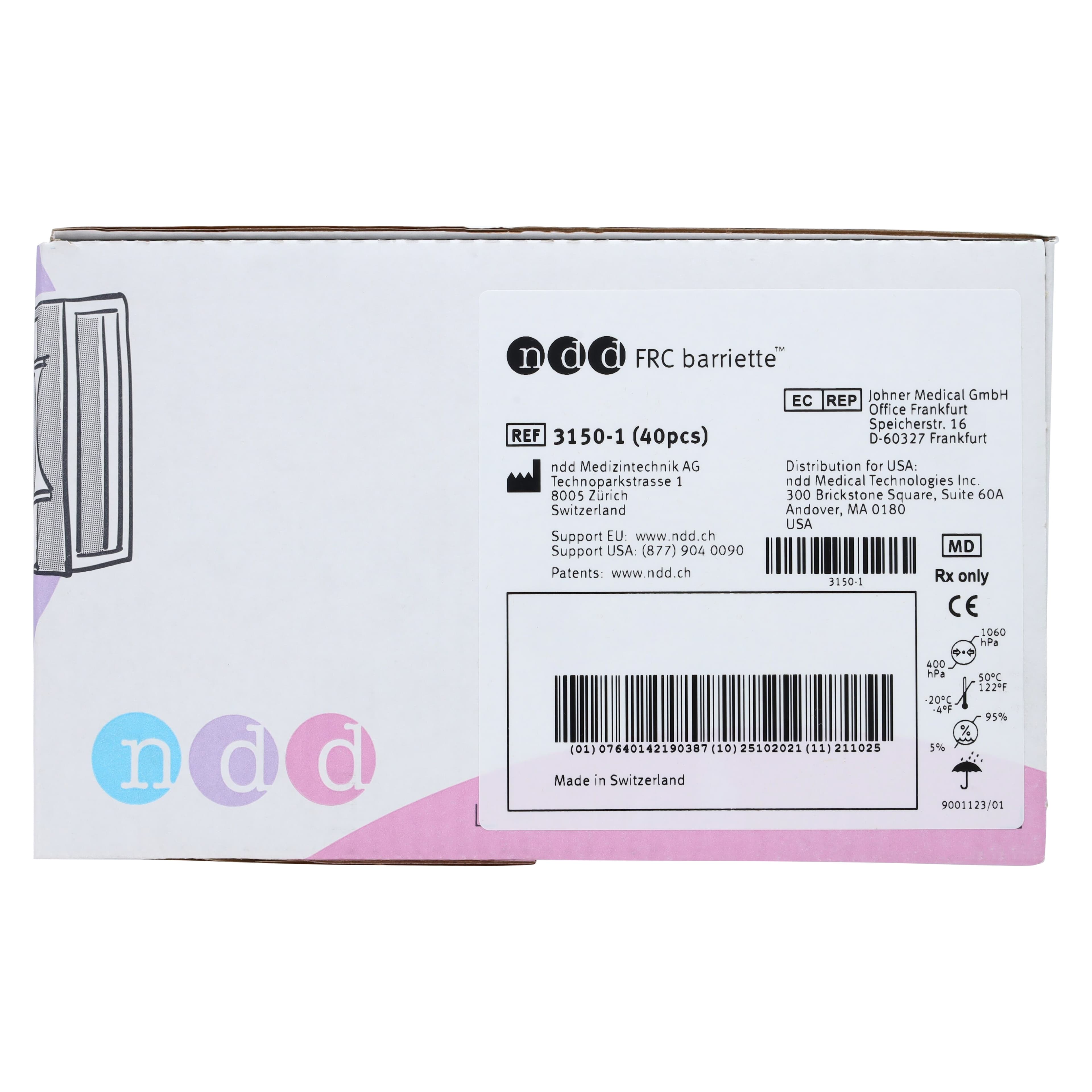 NDD Medical Barriette Filter for EasyOne Pro Lab Spirometry System, 40/Case thumbnail 4
