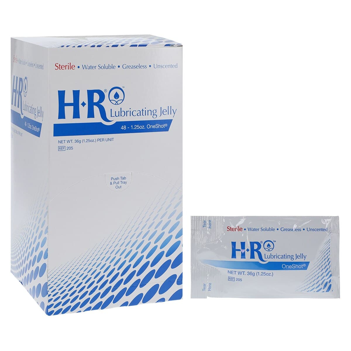 HR Healthcare One Shot Lubricating Jelly, 1.25 oz Packet, 48/Box thumbnail 8