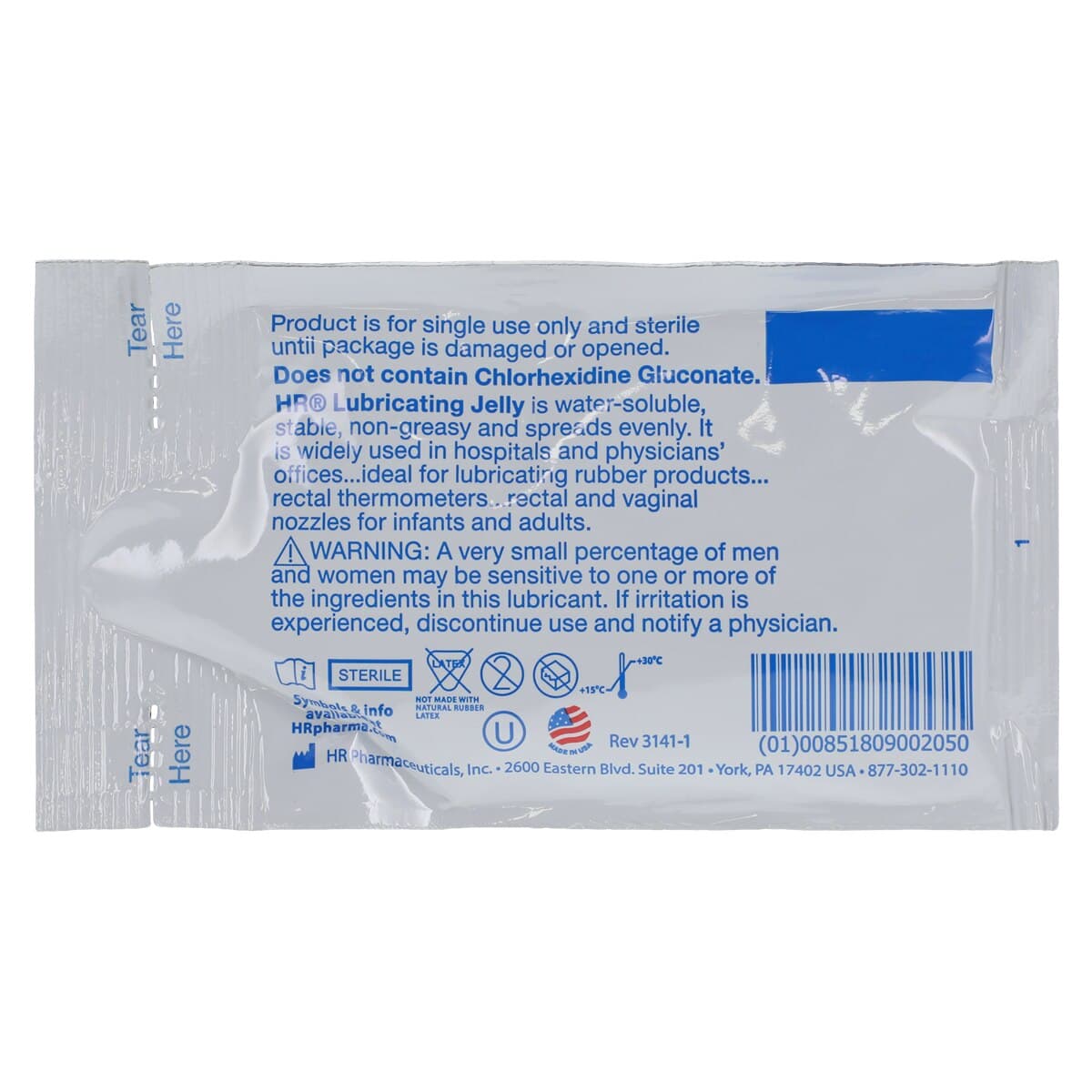 HR Healthcare One Shot Lubricating Jelly, 1.25 oz Packet, 48/Box thumbnail 3