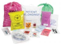 Medegen Specimen Transport Bag, 6x9", Clear/Black/Red, Zip/Flap Closure, 1000/Case - Bag Specimen Transport/ Biohaz - Image 1