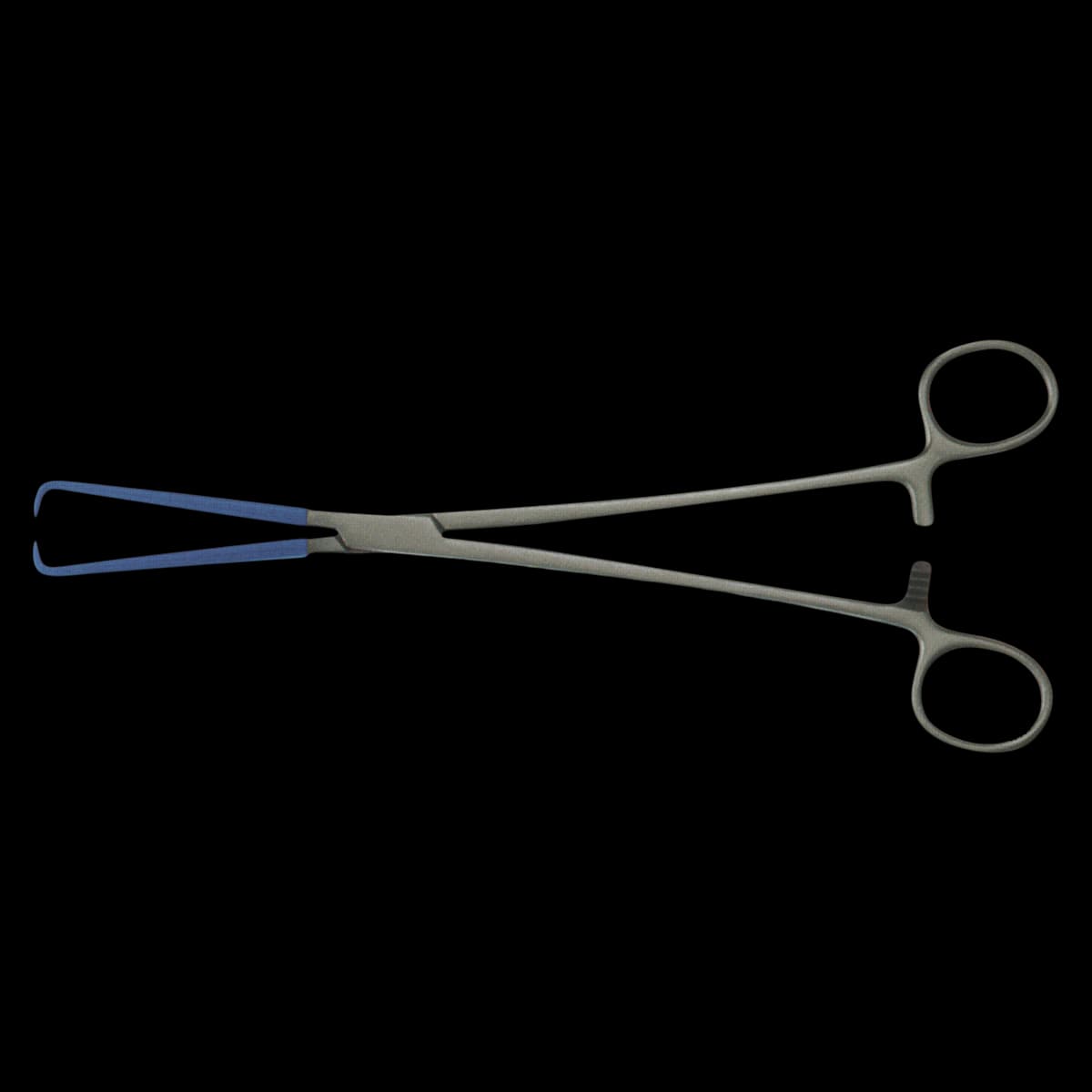 Schroeder-Braun Tenaculum Forcep, Straight, 9-3/4", Stainless Steel with Insulated Coating, Each - Forcep Tenaculum Schr/Braun - Image 1