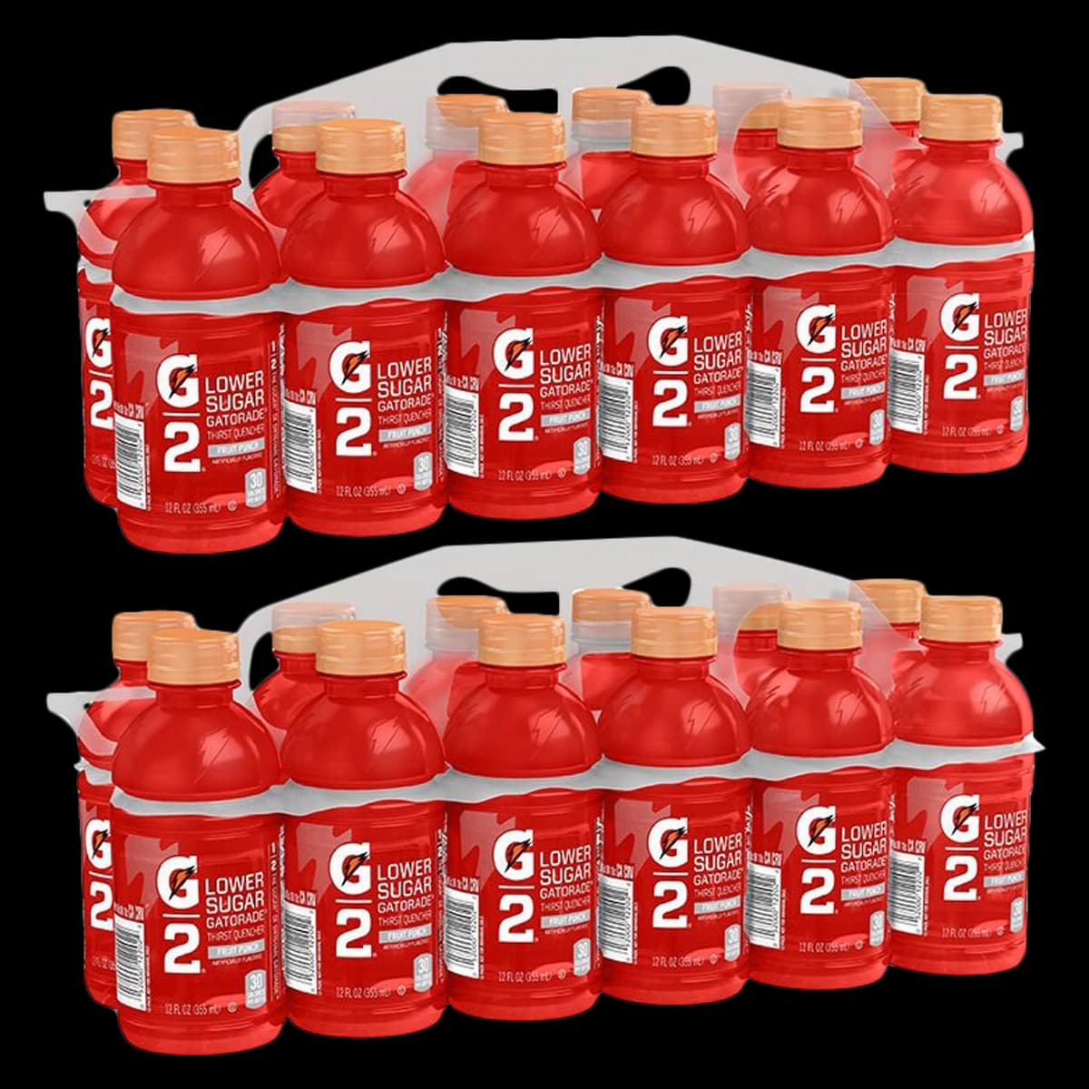 Gatorade G2 Thirst Quencher, Fruit Punch, 12 oz Bottles, 24/Case - Gatorade G2 RTD Beverage 12oz - Image 1