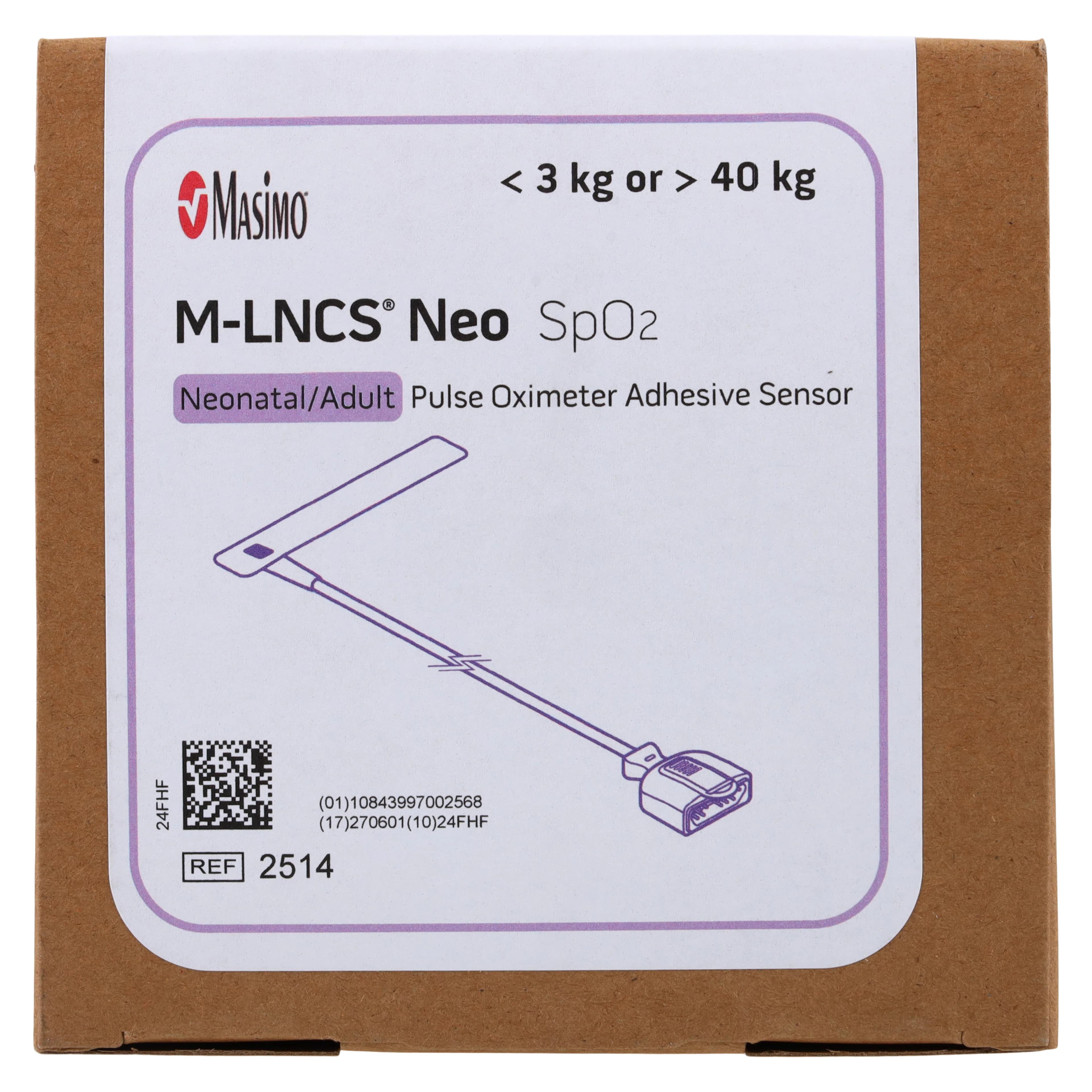 Masimo M-LNCS Adhesive SpO2 Sensor, Neonatal/Adult, Latex-Free, 20/Box thumbnail 4