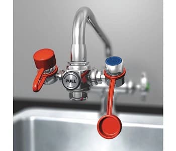 Watersaver Faucet Company Eyewash Faucet, Brass/Chrome - Eyewash Faucet Brss/Chr - Image 1