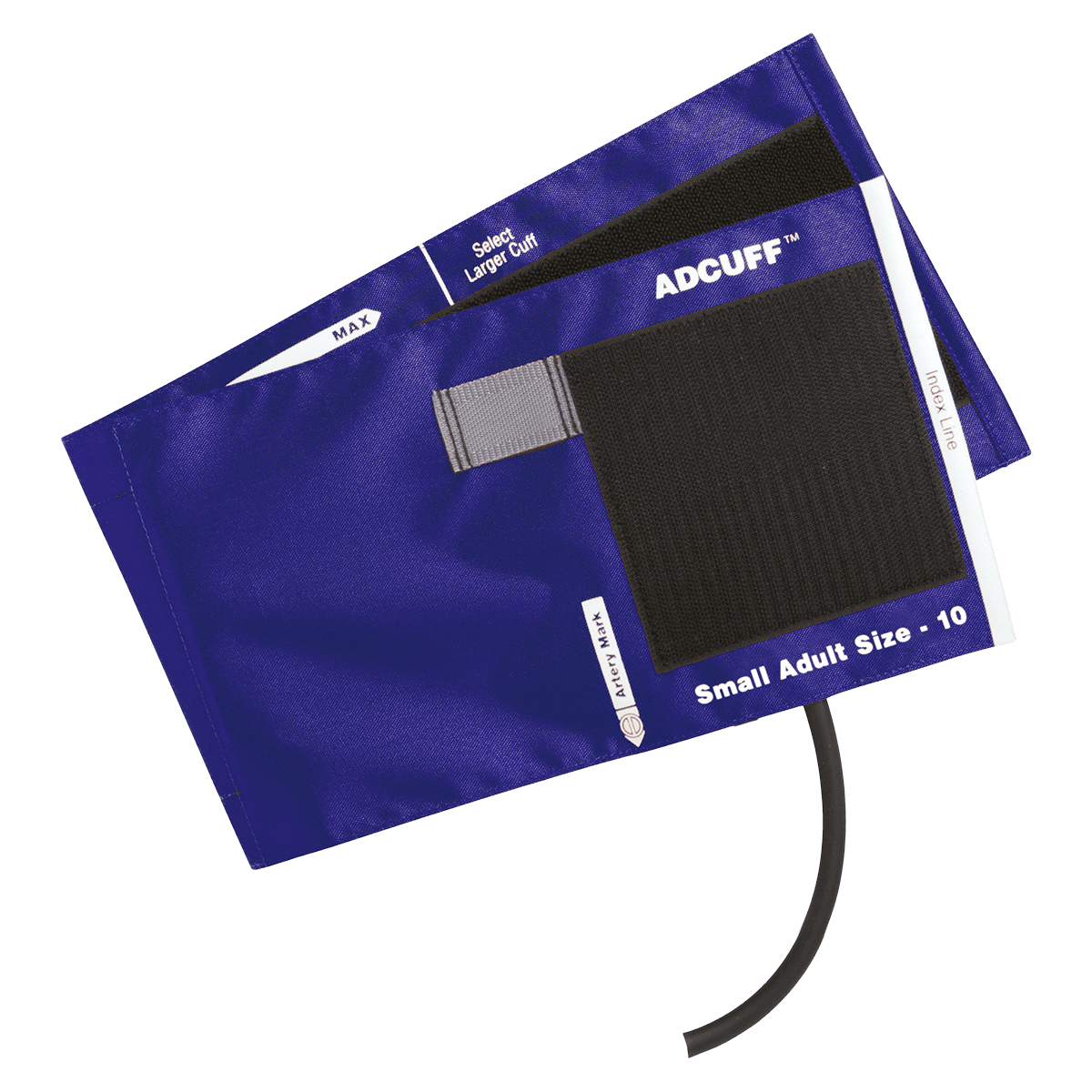 ADCUFF Blood Pressure Cuff & Bladder, 1-Tube, Size 10, Royal Blue, Latex-Free, for Palm Style Instruments thumbnail 2