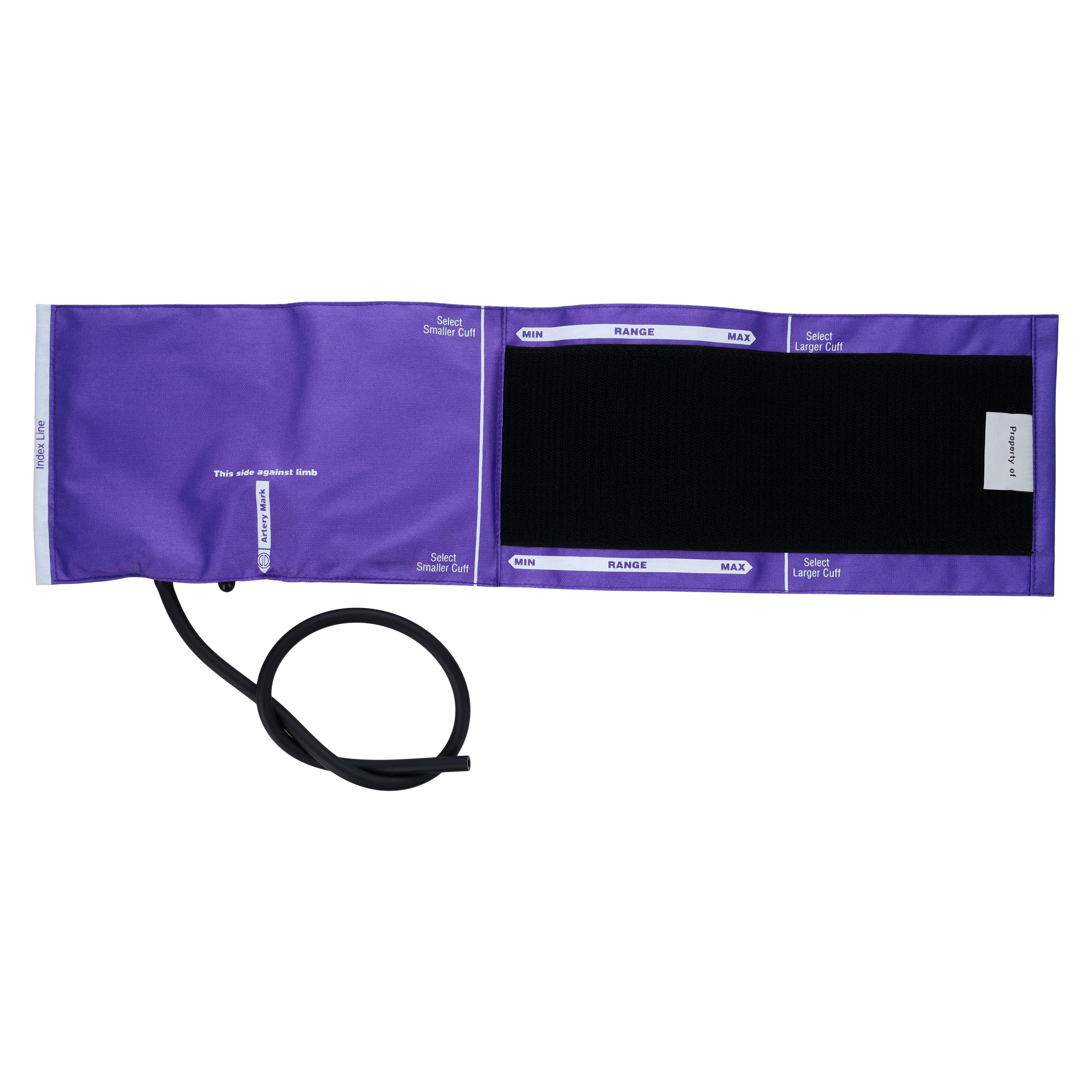 ADC Adcuff Blood Pressure Cuff & Bladder, Size 11, Purple, Latex-Free, 1-Tube, for Palm Style Instruments thumbnail 3