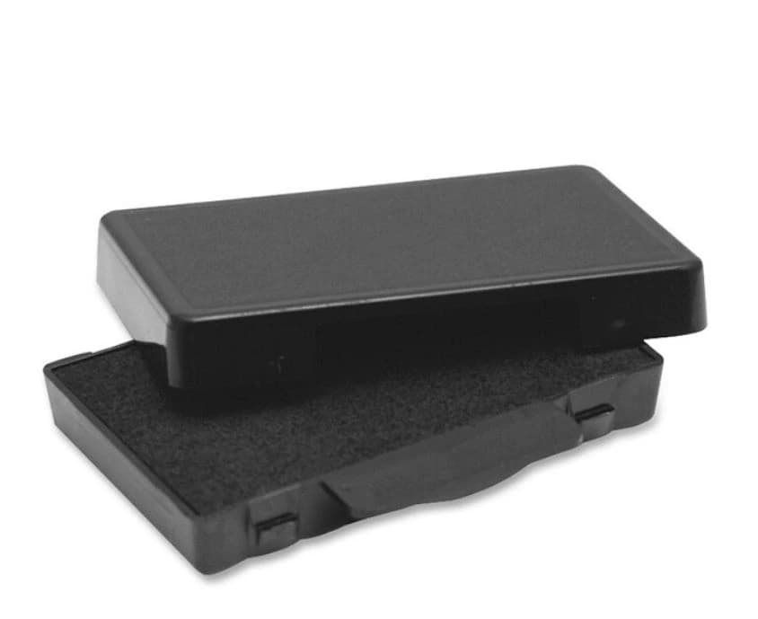 U.S. Stamp & Sign Replacement Ink Pad, Black Ink, Plastic, Each - Ink Pad Replacement Black - Image 1
