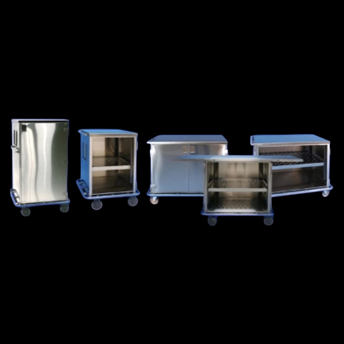 Mac Medical Closed Case Cart, 46 x 28.375 x 39.375 Inches, 2-Door - Cart Closed 46x28.375x39.375" - Image 1