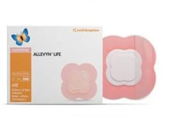 Allevyn Life Hydrocellular Foam Multi-Purpose Dressing, Sterile, Quadrilobe, 8-1/4 x 8-1/4 in - Dressing Allevyn Life Foam - Image 1