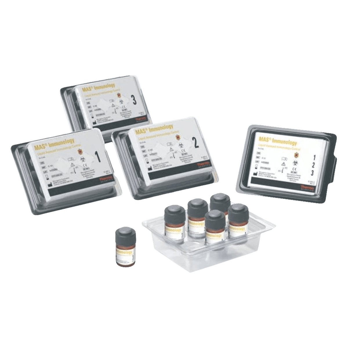MAS Immunology Level 2 Control, 6 x 2 mL Vials, 6/Pk - MAS Immunology Control - Image 1