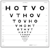 Good-Lite ETDRS 2000 Series HOTV Chart - Chart HOTV ETDRS - Image 1