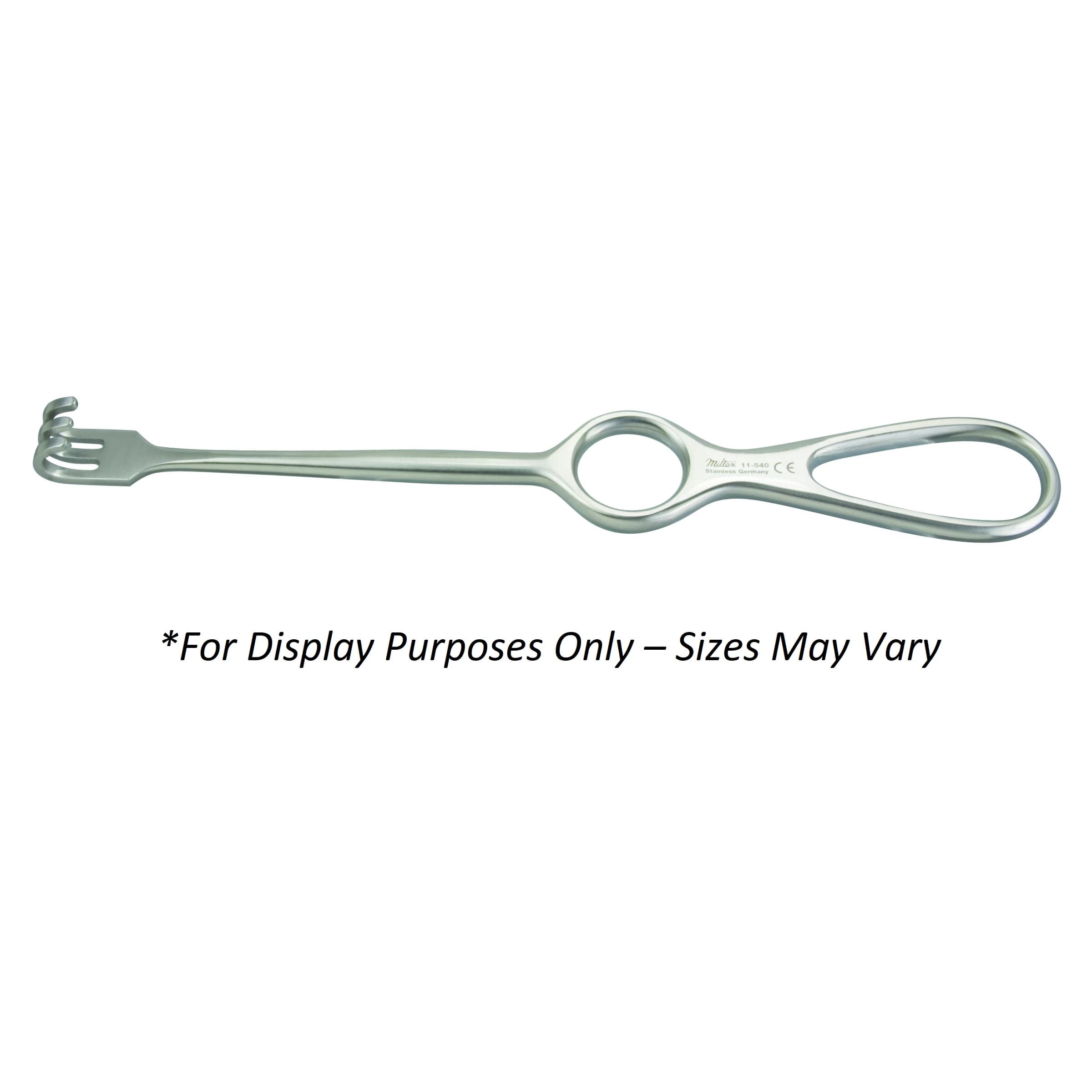 Volkman Retractor, 3-Prong, Stainless Steel, 8-3/4" - Retractor Volkman 3 Prong SS - Image 1
