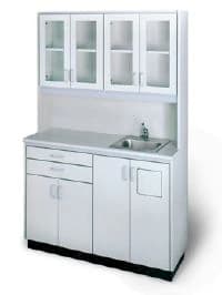 Hausmann Industries Laminate Freestanding Cabinet with Sink, 77"H x 50"W x 18"D - Cabinet w/Sink 77x50x18 - Image 1