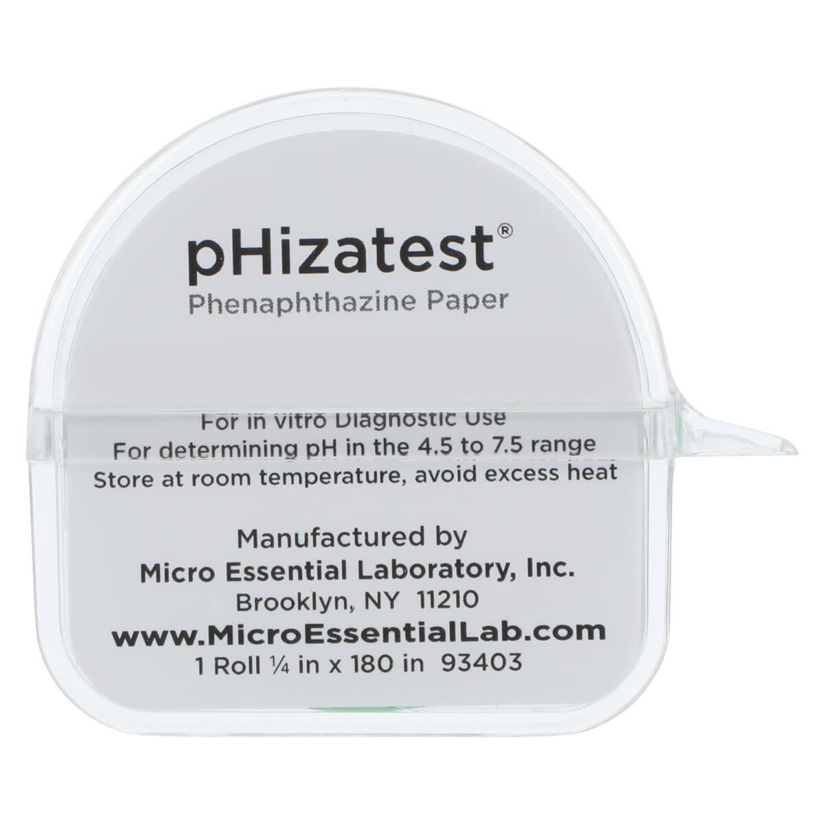 Phizatest Nitrazine Indicator Paper Roll, pH 4.5-7.5, 100 Tests, Each thumbnail 4