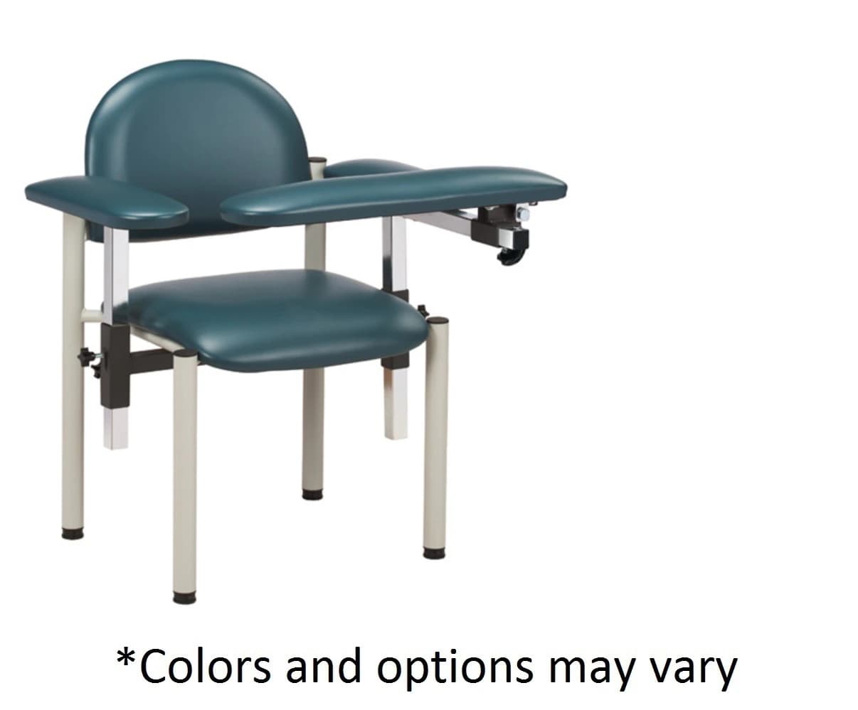Clinton Industries SC Series Blood Draw Chair, Powder-Coated Steel, 300 lb Capacity - Chair Blood Draw SC Series - Image 1