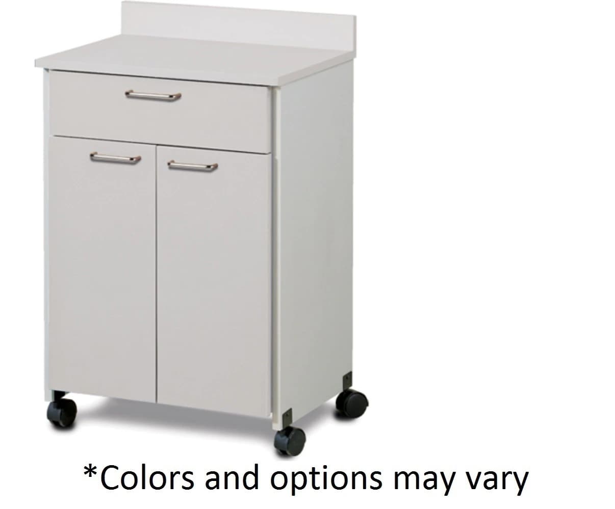 Clinton Industries Mobile Treatment Cabinet, 1 Drawer/2 Door, Laminate - Cabinet Mobil 1 Draw/2 Dr - Image 1