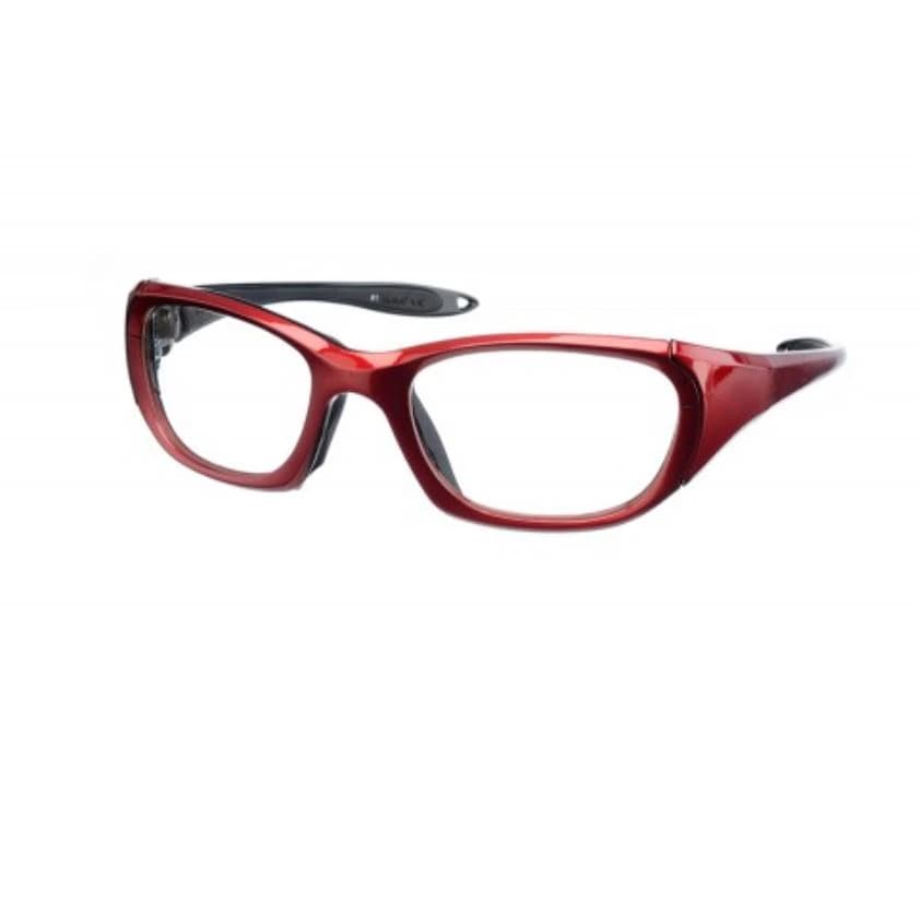 Protech Leaded Eyewear Ultra-Light Lead Glasses with Bridge, Red, Each - Glasses Ld UltraLt w/ Bridge - Image 1