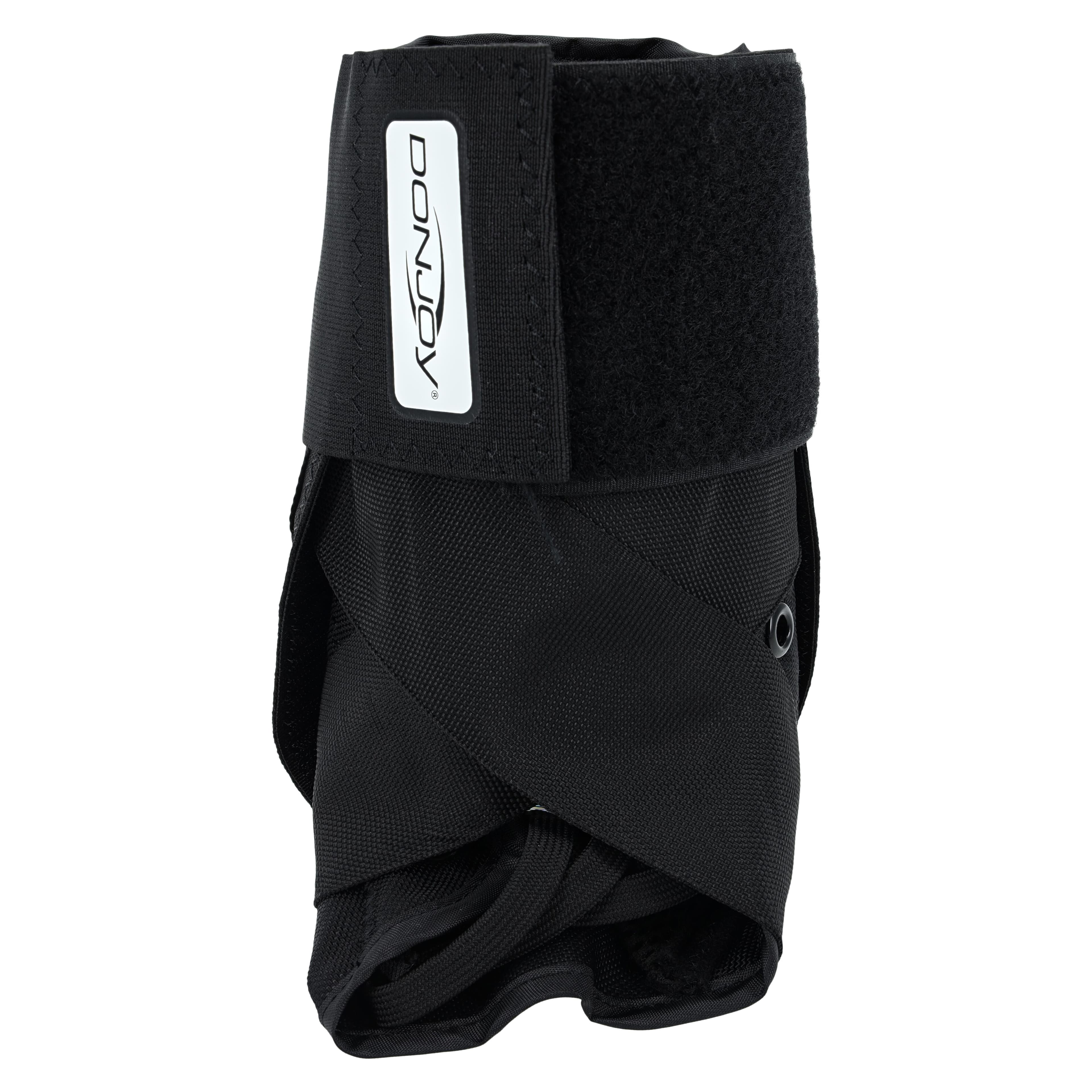 DJO Pro Ankle Stabilizing Brace, 800D Ballistic Nylon, Size Small (11-12"), Black thumbnail 4