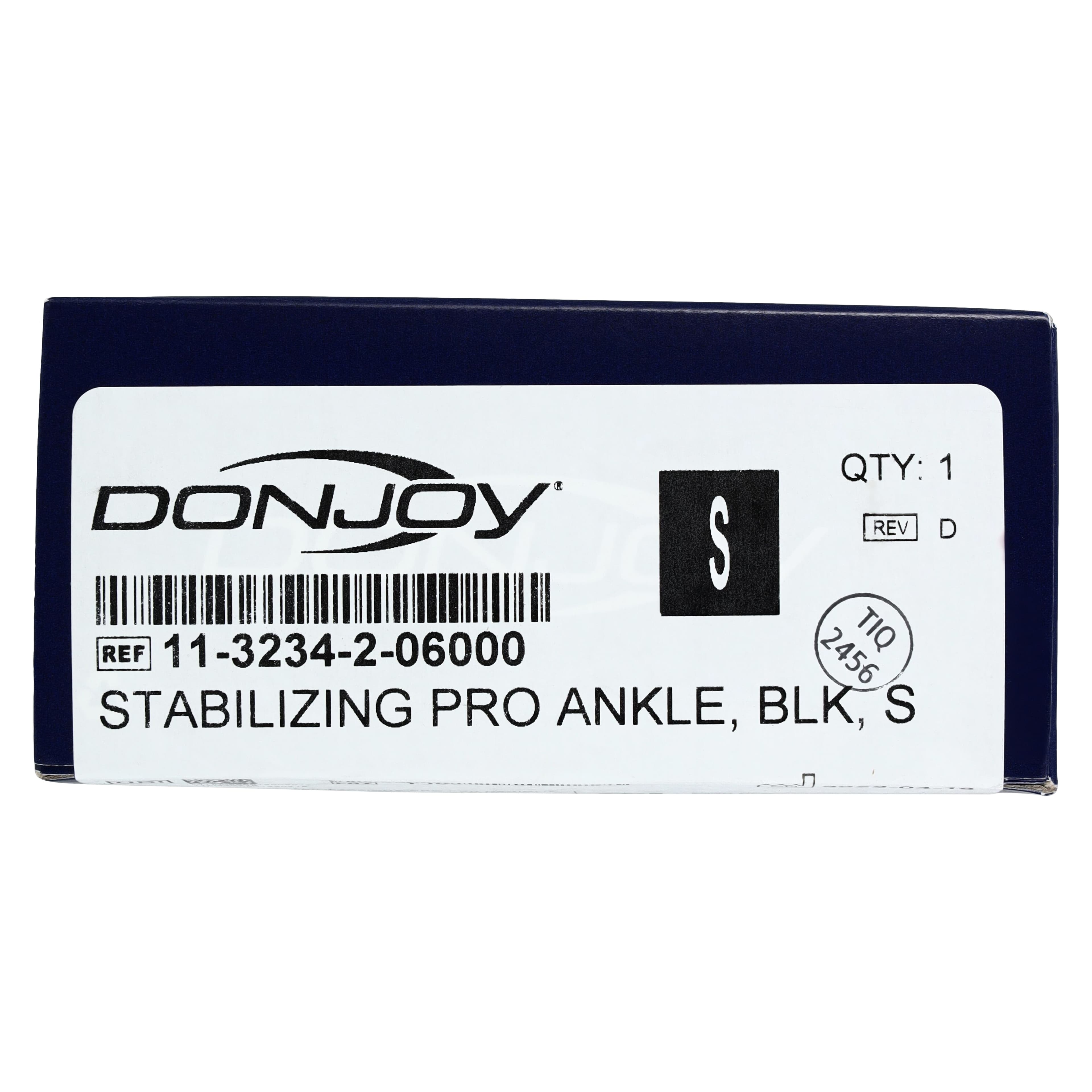 DJO Pro Ankle Stabilizing Brace, 800D Ballistic Nylon, Size Small (11-12"), Black thumbnail 7