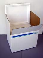 Therapak EPS Insulated Shipper, Small, 11 x 9 x 11 in, 8/Case - Shipper Insulated Therapak EPS - Image 1