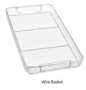 Miltex-Integra Wire Basket with Feet, Full Size 4" - Basket Wire Full Size 4" - Image 1