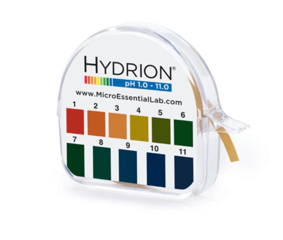 Hydrion pH Test Strips, 1-11 Range, 10/Box - Hydrion Paper - Image 1
