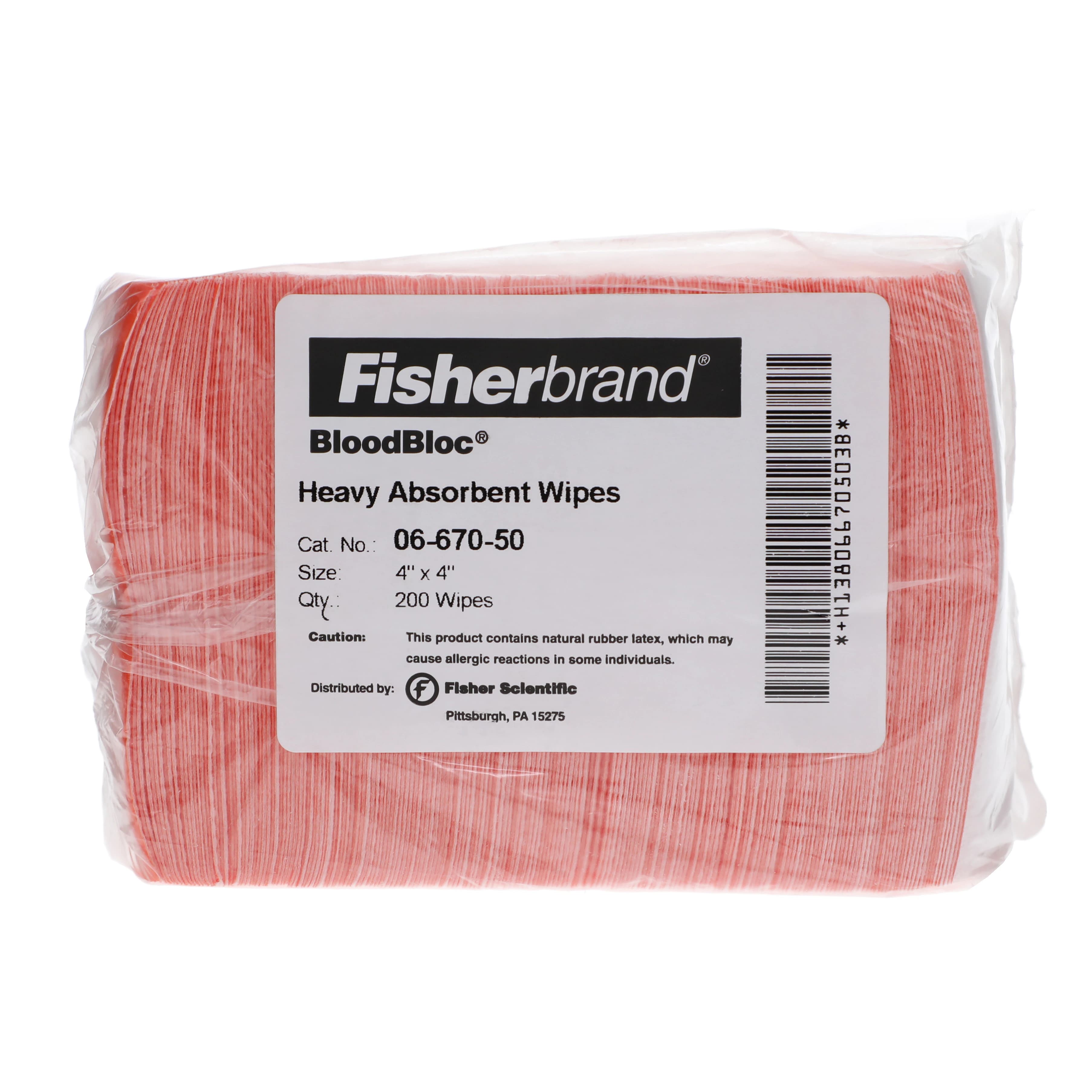 BloodBloc Biohazard Wipes, 200/Package - Wipe Biohazard Protective - Image 1