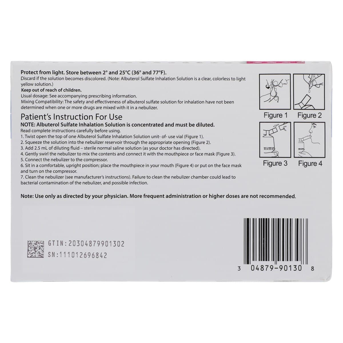 Albuterol Sulfate Inhalation Solution 0.5% Vial, 0.5mL, 30/Package thumbnail 5