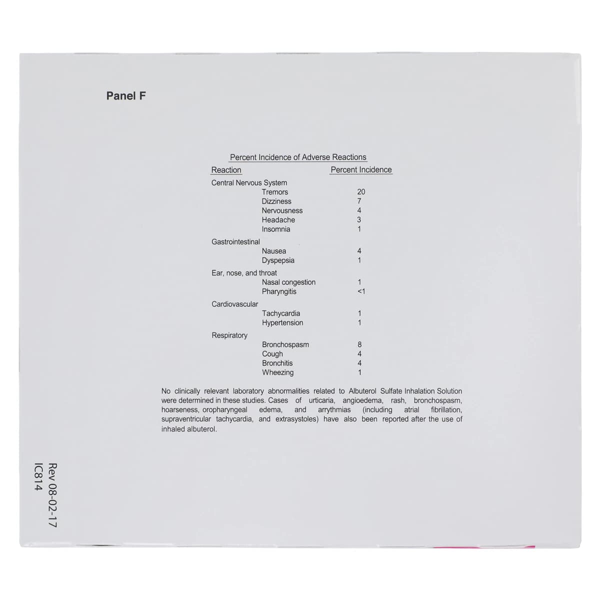 Albuterol Sulfate Inhalation Solution 0.5% Vial, 0.5mL, 30/Package thumbnail 8