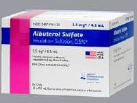 Albuterol Sulfate Inhalation Solution 0.5% Vial, 0.5mL, 30/Package thumbnail 2