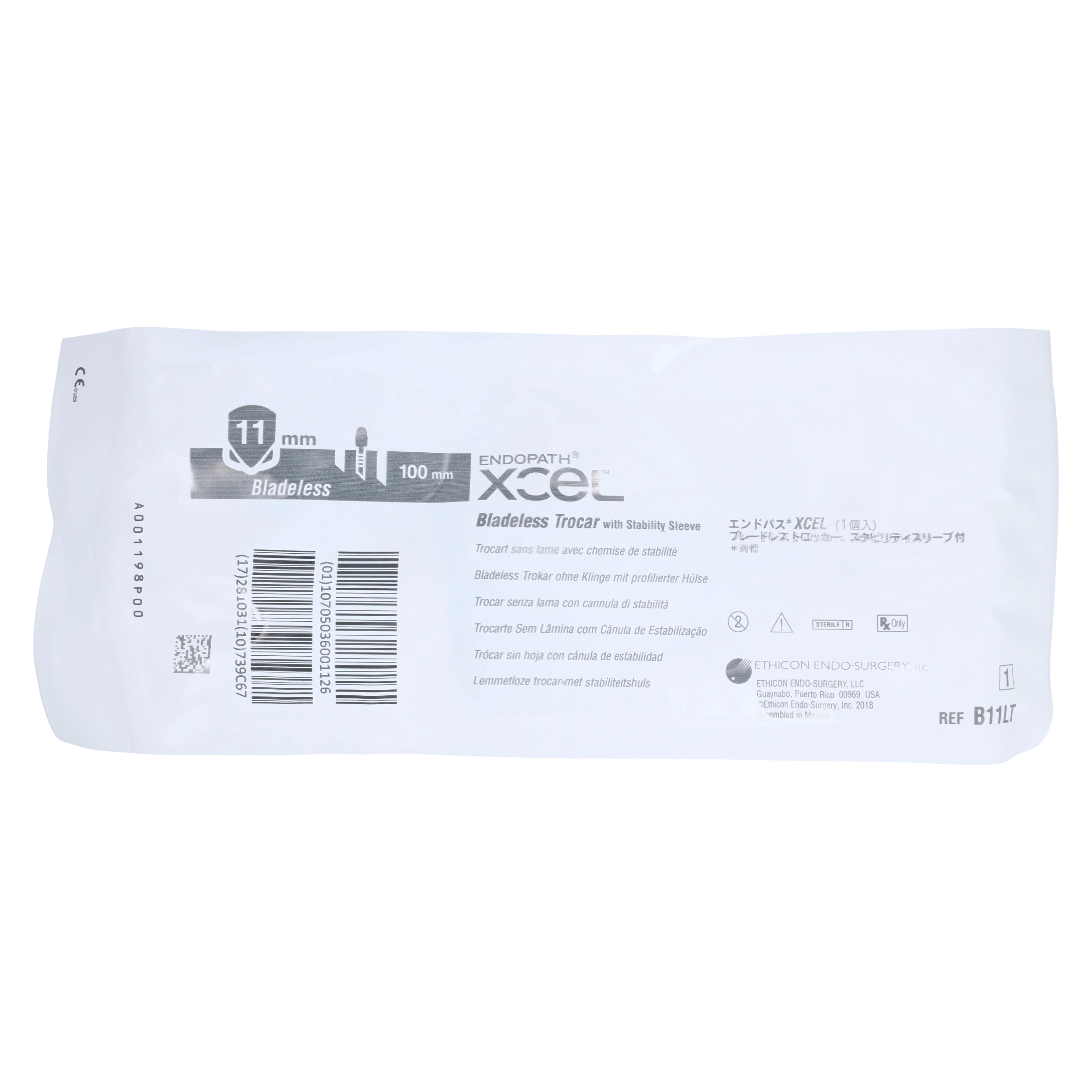 Endopath Xcel Access Trocar, Bladeless Stabilizing Sleeve, 11mm x 100mm thumbnail 2