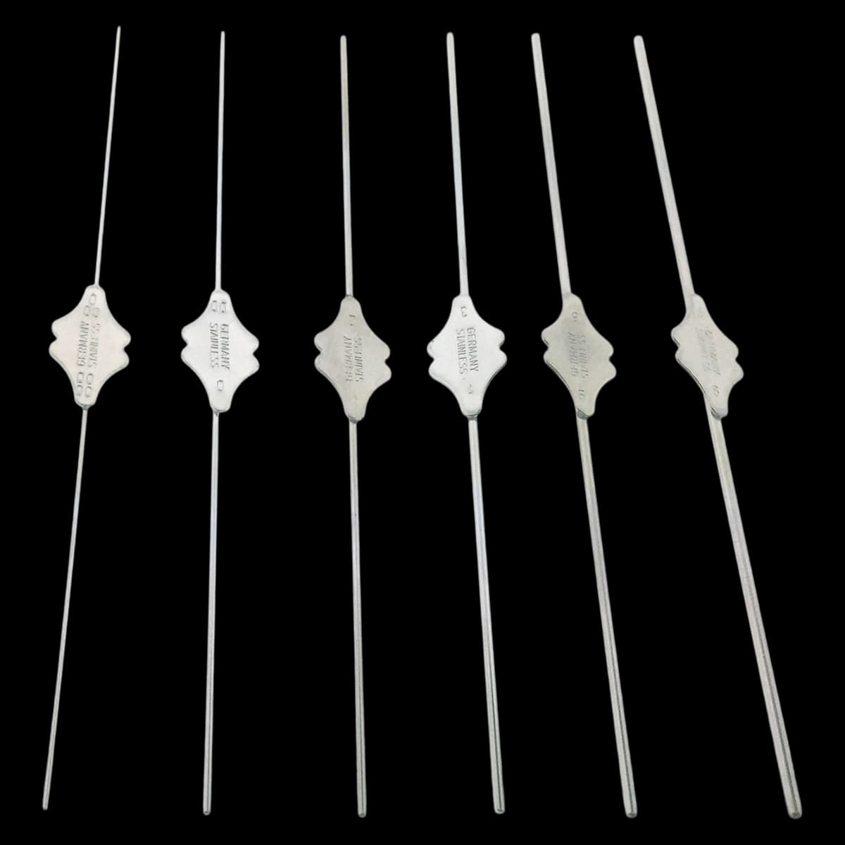 Bowman Lacrimal Probe Set, 6 Pieces, BR Surgical LLC - Probe Set Bowman Lacrimal - Image 1