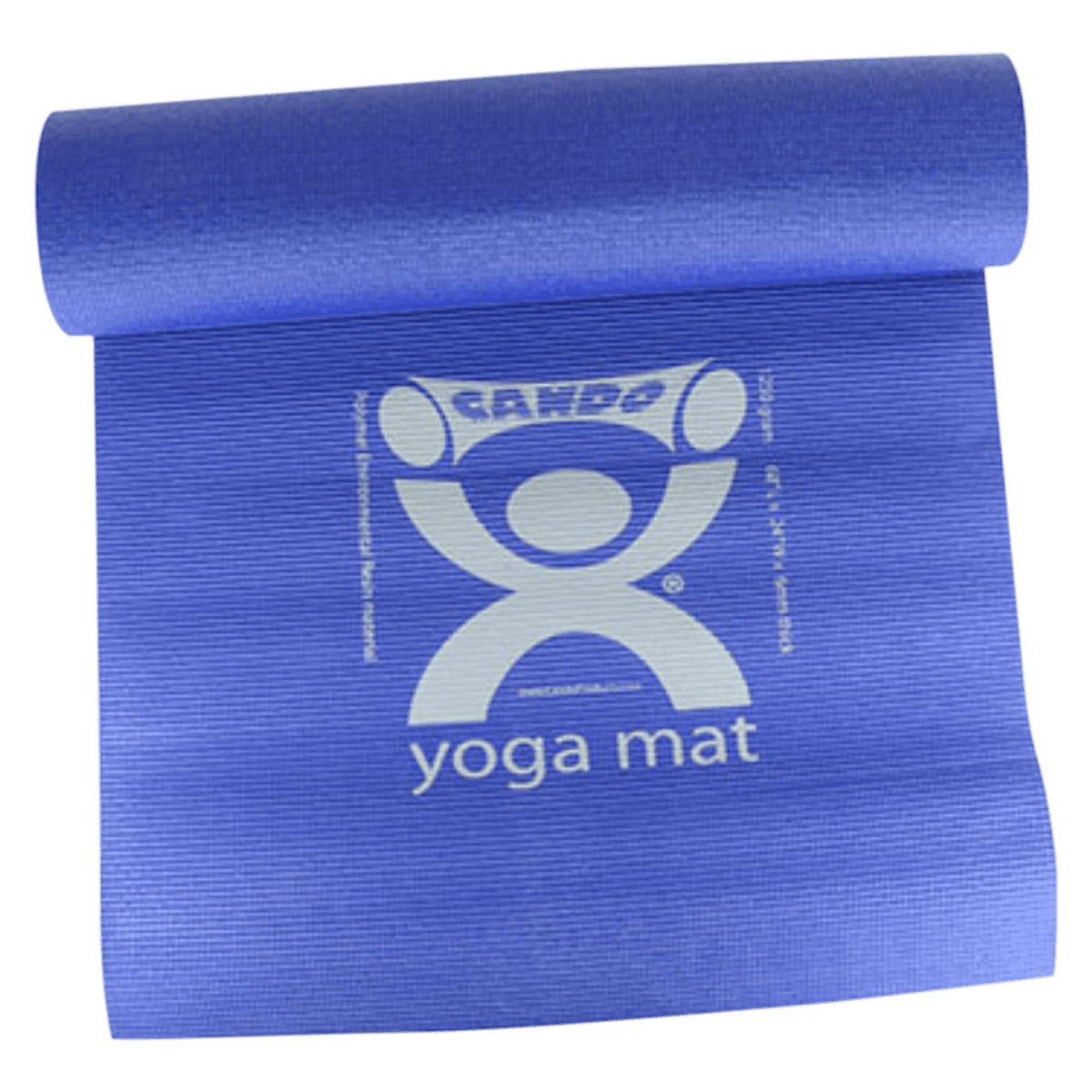 CanDo Yoga/Pilates Mat, Premium, Blue Polymer Resin, 68" x 24" - Mat Yoga/ Pilates Prem 68x24" - Image 1