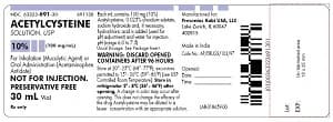 Acetylcysteine Inhalation Solution 10%, 30 mL Vial, 3/Package (Fresenius Kabi) - Acetylcysteine Solution 30mL - Image 1