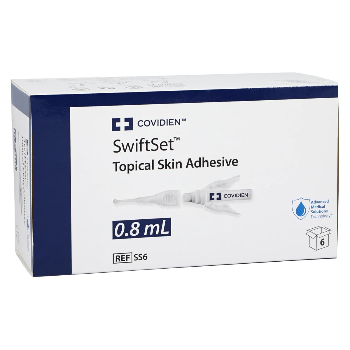Medtronic SwiftSet Topical Skin Adhesive, n-Butyl/2-Octyl Cyanoacrylate, 0.8 mL, Violet Tint, 6/Package thumbnail 2