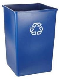 Newell Square Recycle Container, Blue, 4/Case - Container Recycle Square Blue - Image 1