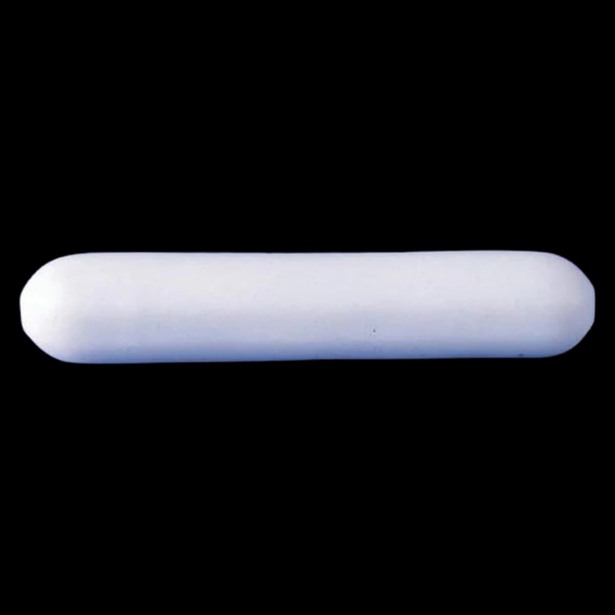 Fisherbrand Magnetic Stir Bar, PTFE, White, Polygon Shape, 1" x 9.5mm, Autoclavable, Each - Stir Bar Magnetic PTFE - Image 1